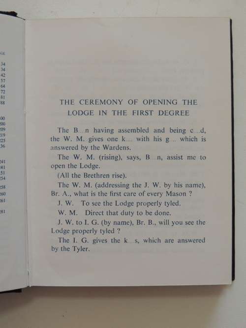 The Oxford Ritual Of Craft Freemasonry - With The Lectures In The Three Degrees The Installation Cer