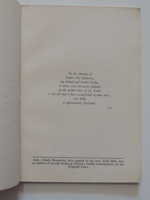 The Cipher Of The Tracing Board Of The M.M. Degree - Rev. J. Slomovitz