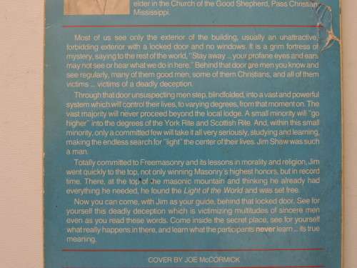 The Deadly Deception - Freemsonry ExposedBy One Of Its Top Leaders - Jim Shaw & Tom McKenney