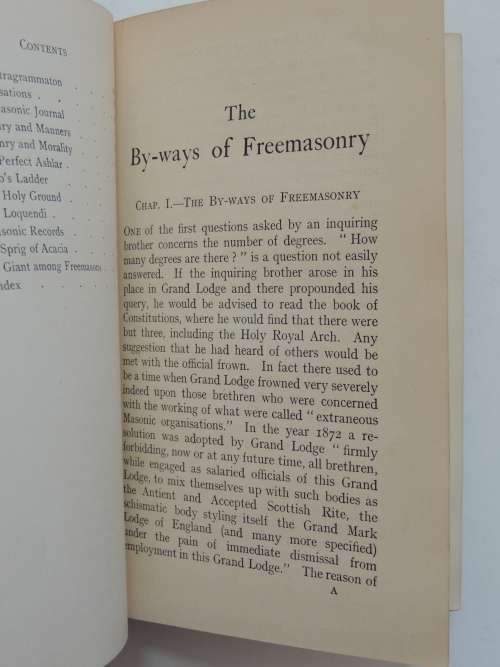 By-Ways of Freemasonry: Essays Descriptive of Masonic Practice & Policy by Rev. John T. Lawrence