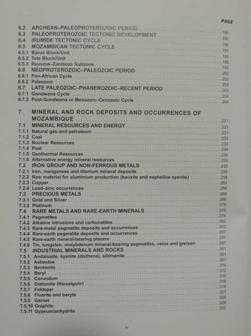 The Geology and Mineral Resources of Mozambique - Siegfried Lachelt