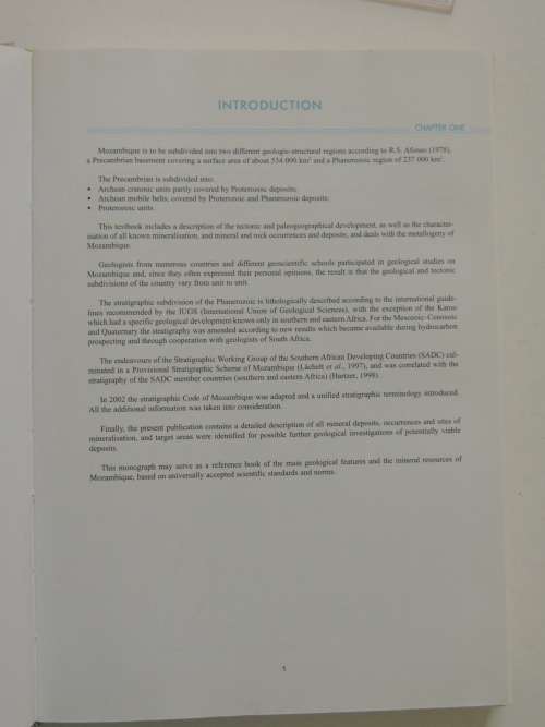 The Geology and Mineral Resources of Mozambique - Siegfried Lachelt