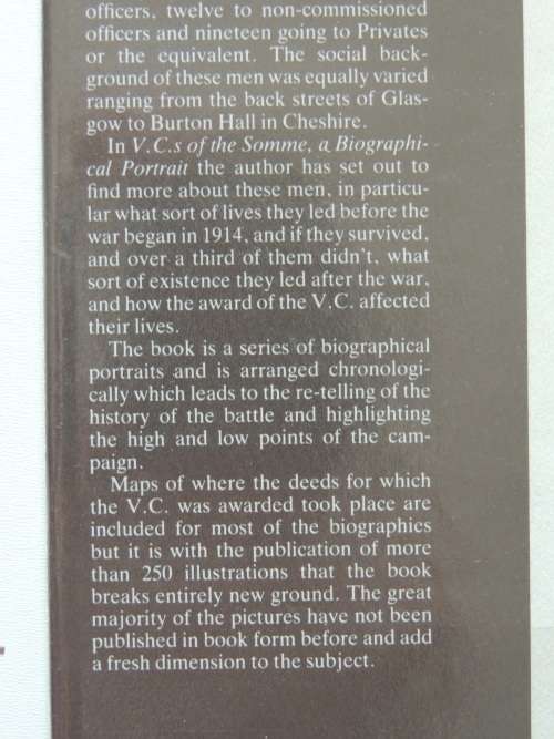 V.C.s Of The Somme - A Biographical Portrait - Gerald Gliddon