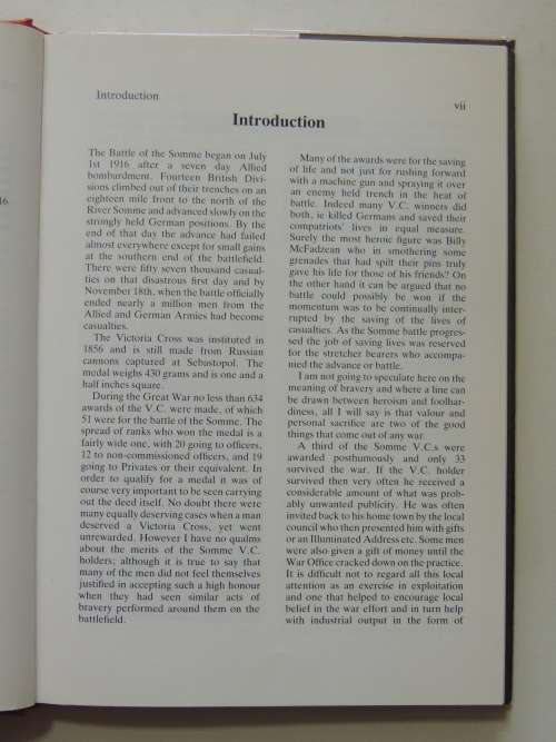 V.C.s Of The Somme - A Biographical Portrait - Gerald Gliddon
