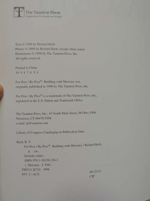 Building with Masonry, Brick, Block and Concrete - Dick Kreh