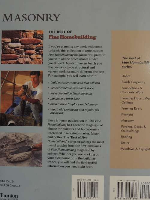 Masonry - The Best of Fine Homebuilding