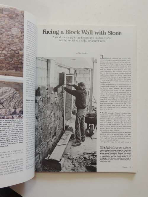 Masonry - The Best of Fine Homebuilding