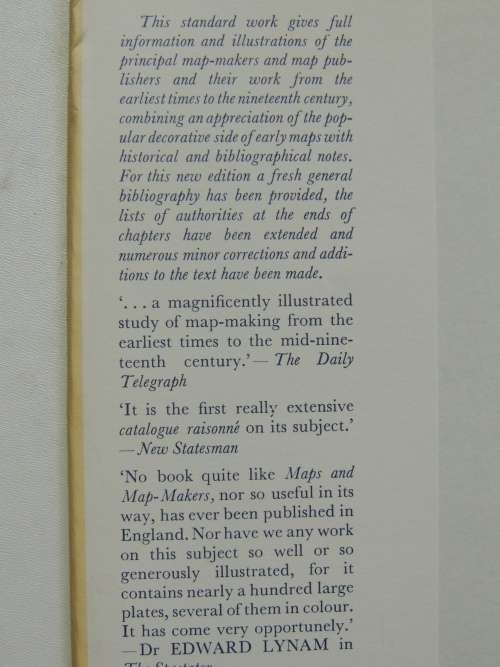 Maps And Map-Makers - R.V. Tooley