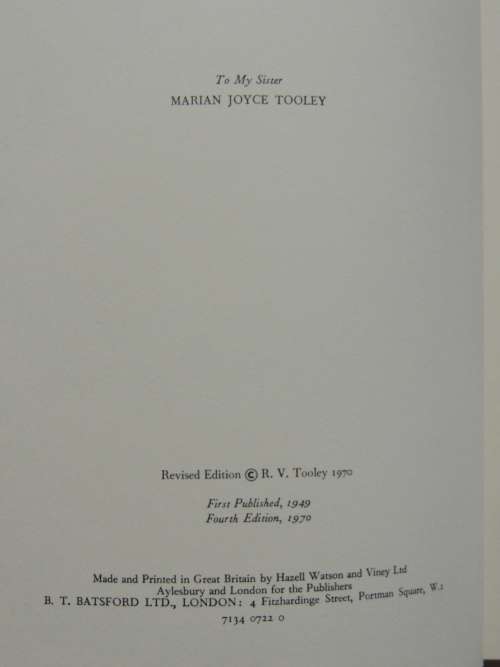 Maps And Map-Makers - R.V. Tooley