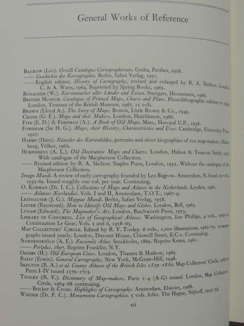 Maps And Map-Makers - R.V. Tooley