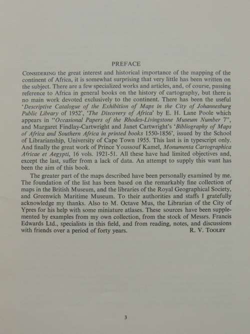 Map Collectors` Series No.29 & 30 Printed Maps Of Continent Africa &Regional Maps..... - R.V. Tooley