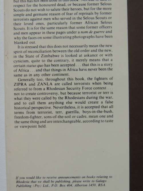 Selous Scouts Top Secret War - Lt Col Ron Reid Daly, Peter Stiff