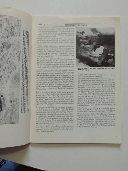 Rhodesian Air Force - A Brief History 1947-1980 - WA Brent