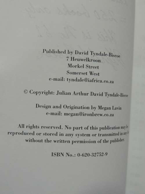Sailor Solder - David Tyndale-Biscoe