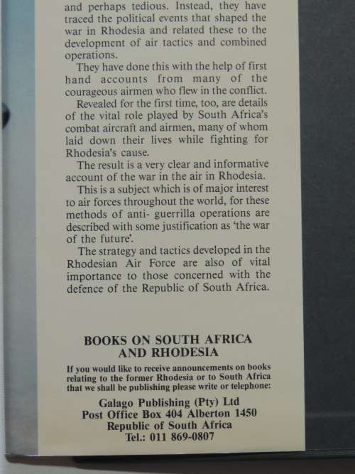 War in the Air Rhodesian Air Force 1935-1980 - Dudley Cowderoy, Roy C Nesbit
