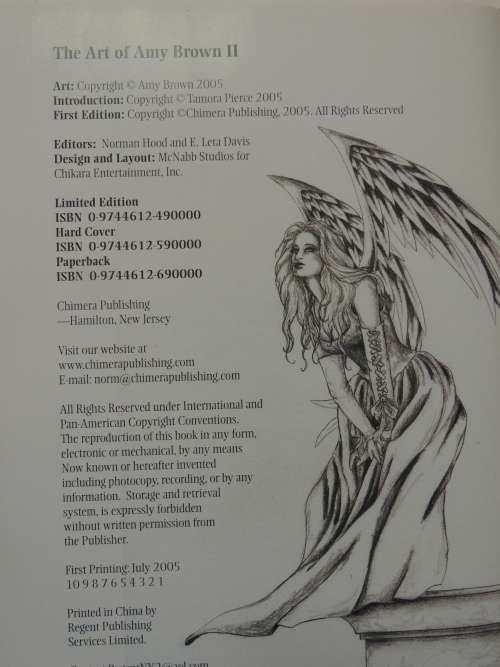 The Art of Amy Brown II - Intro by Tamora Pierce