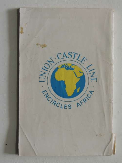 Union- Castle Line -Handbook of Information for Passengers -Mail & Intermediate Services Between E..