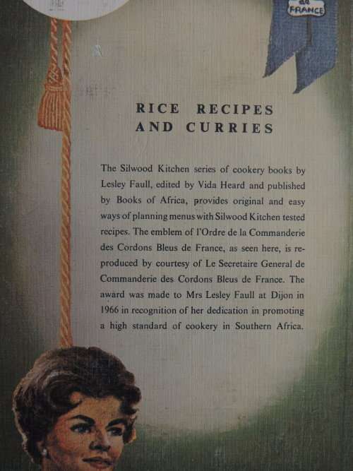 Rice Recipes and Curries in Southern AfricaLesley Faull 1969 - Inscribed by Author, Founder of ...