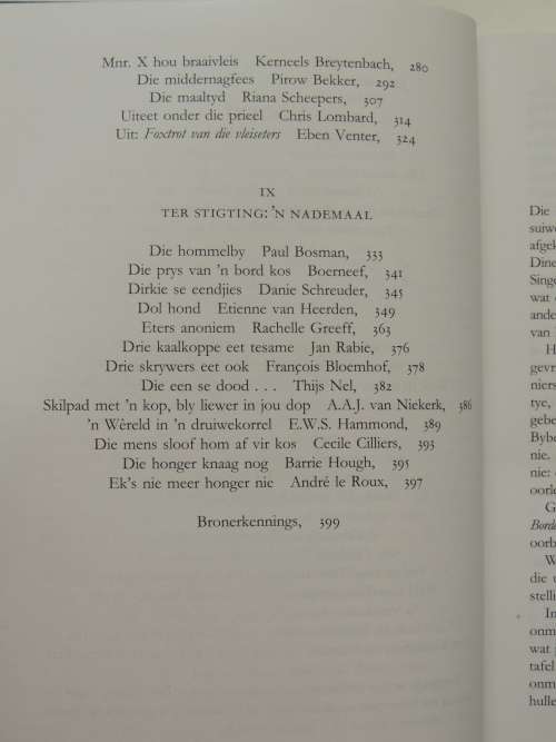 Borde Borde Boordevol - Vehale & Essays oor Kos - Hennie Aucamp