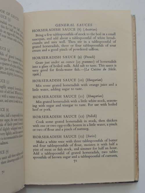 The Book of Sauces  - Ambrose Heath 1st Edition, 1948