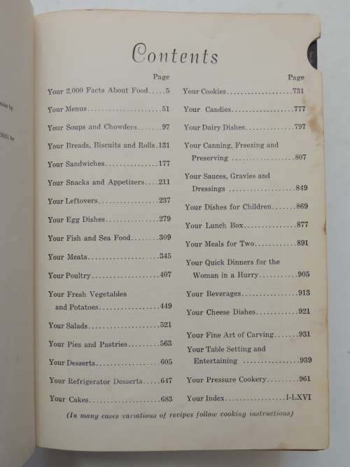 Encyclopedic Cookbook - Culinary Arts Institute  - Ed. Ruth Berolzheimer - Revised 1950