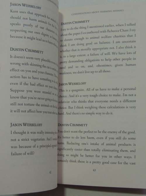 Conversations about Harming Animals - Jason Werbeloff, Mark Oppenheimer, Bob Fischer, D Crummett