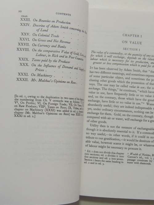 On the Principles of Political Economy &Taxation, Vol 1 of theWorks &Correspondence of David Ricardo