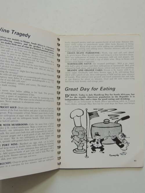 Best of Fellows - A Book on Food & Wine in South Africa - Bert Fellows 1965