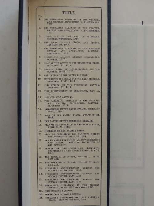 Official History Of The War - Naval Operations Vol. V (Maps)- Newbolt 1931 First Edition