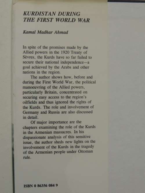 Kurdistan During The First World War - Kamal Madhar Ahmad