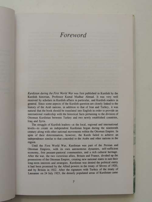 Kurdistan During The First World War - Kamal Madhar Ahmad