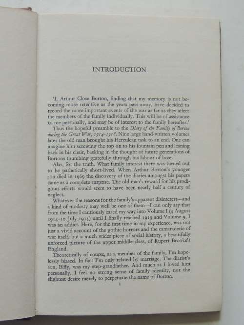 My Warrior Sons - The Borton Family Diary 1914-1918ed. Guy Slater