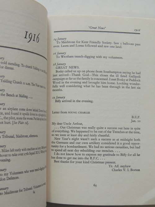 My Warrior Sons - The Borton Family Diary 1914-1918ed. Guy Slater