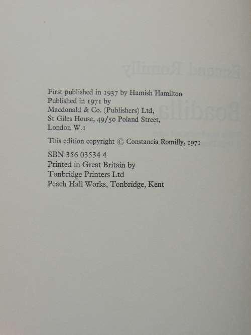Boadilla - A Personnal Account Of A Battle In Spain - Esmond Romilly
