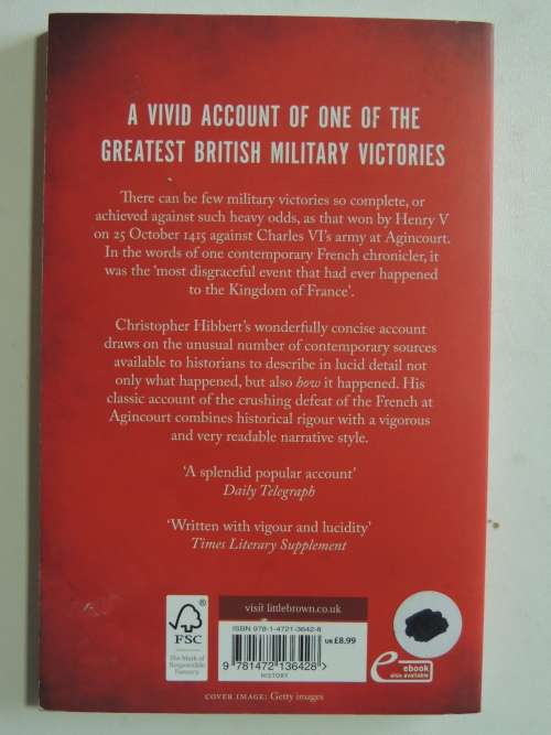 A Brief History Of The Battle Of Agincourt  - Christopher Hibbert