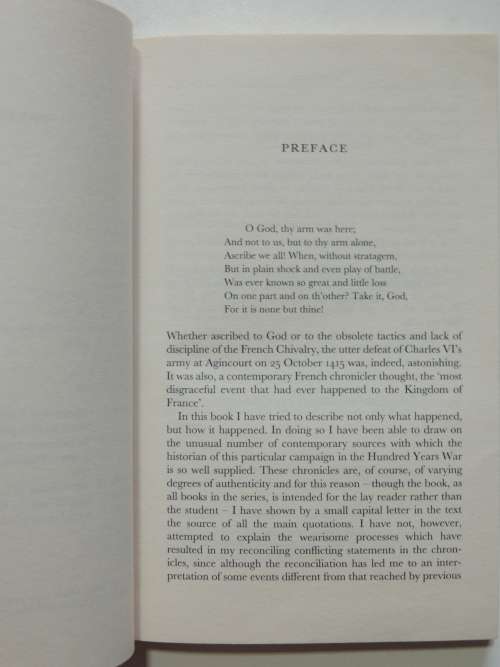 A Brief History Of The Battle Of Agincourt  - Christopher Hibbert