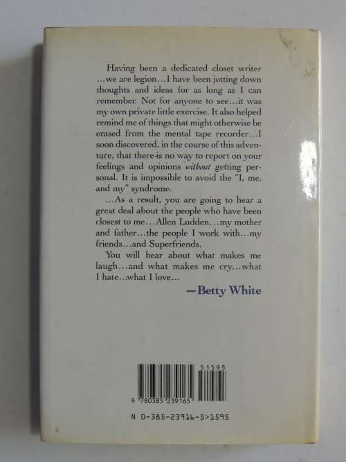 Betty White in Person  Betty White - 1987, FIRST EDITION, Inscribed by Author