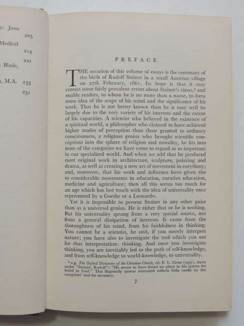 The Faithful Thinker - Centenary Essays on the Work and Thought of Rudolf Steiner - Ed AC Harwood