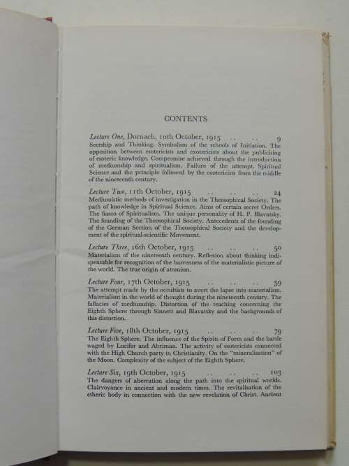 The Occult Movement in the 19th Century& Its Relation toModern Culture,Lectures 1915 -Rudolf Steiner