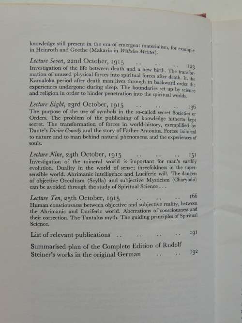 The Occult Movement in the 19th Century& Its Relation toModern Culture,Lectures 1915 -Rudolf Steiner