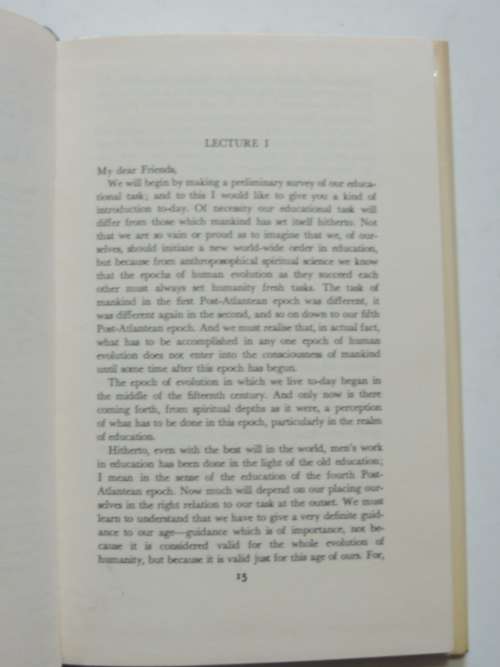 Study of Man - General Education Course, Lectures 1919 Rudolf Steiner