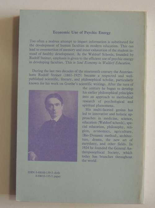 Soul Economy and  Waldorf Edcation - Rudolf Steiner