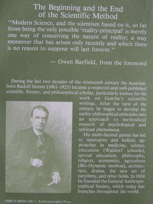 The Origins of Natural Science, Lectures 1922-23 - Rudolf Steiner