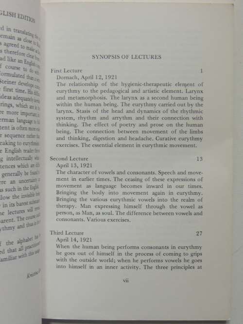 Creative Eurythmy, Lectures 1921-22 - Rudolf Steiner