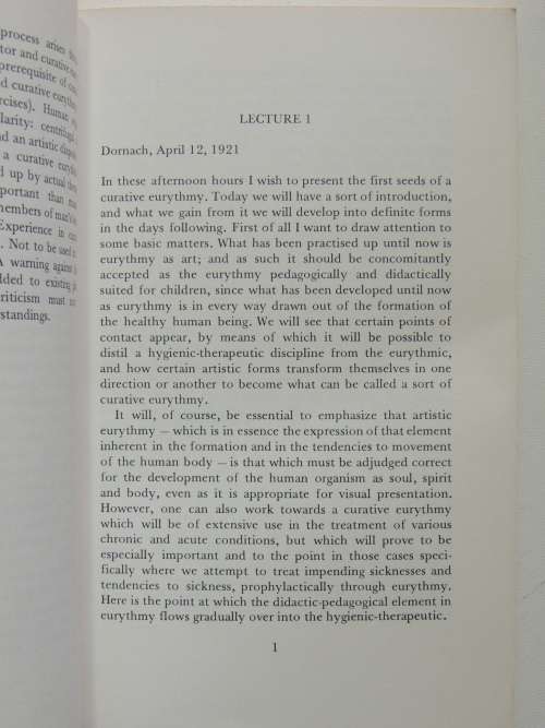 Creative Eurythmy, Lectures 1921-22 - Rudolf Steiner