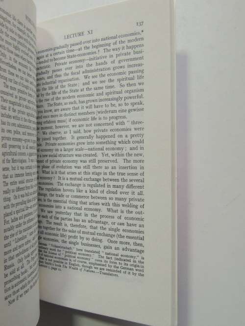 World Economy, The Formation of a Science World Economics, Lectures 1922- Rudolf Steiner