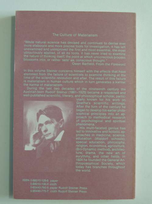 The Karma of Materialism - Rudolf Steiner