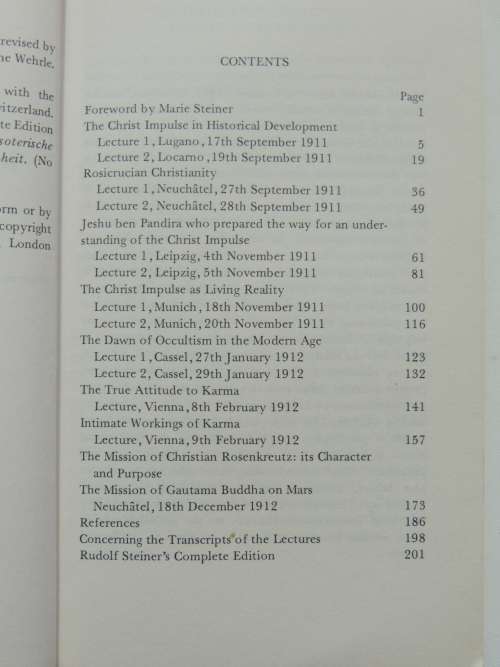 Esoteric Christianity and the Mission of Christian Rosenkreutz, Lectures 1911 -1912 - Rudolf Steiner