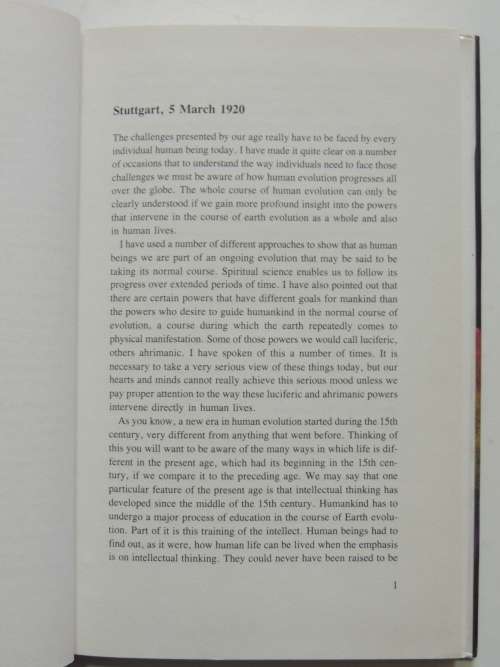 Polarities in the Evolution of Mankind, Lectures 1920 - Rudolf Steiner