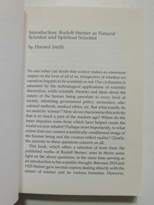 Science - An Introductory Reader- Rudolf Steiner